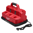 Milwaukee M12 and M18 12-Volt 18-Volt Lithium-Ion Multi-Voltage 6-Port Sequential Rapid Battery Charger (3 M12 and 3 M18 Ports) Fashion