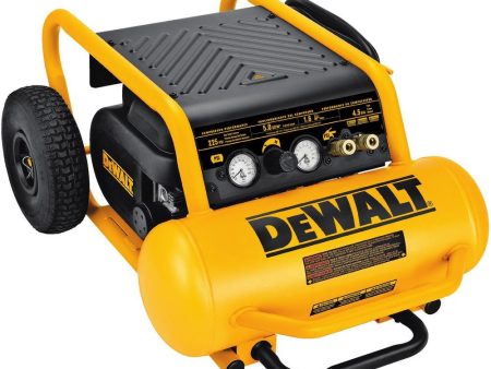 DEWALT Air Compressor, 225-Psi Max, Hand Carry with Wheels, 4-1 2 Gallon Hot on Sale