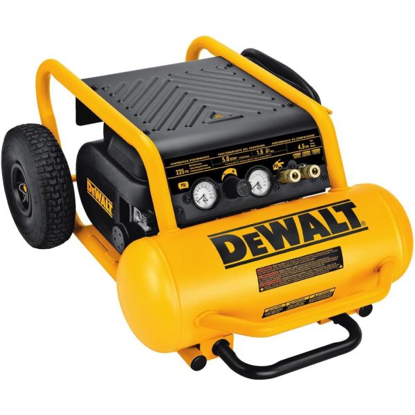 DEWALT Air Compressor, 225-Psi Max, Hand Carry with Wheels, 4-1 2 Gallon Hot on Sale