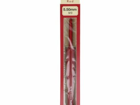 Tulip Etimo Red Crochet Hook with Soft Grip Supply