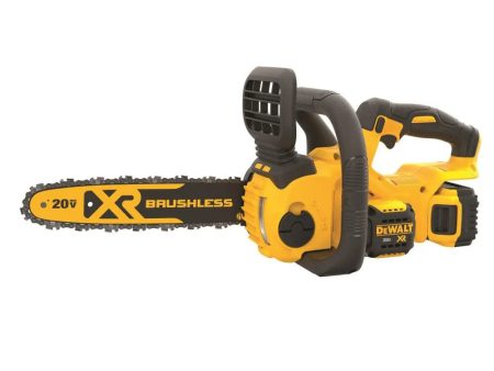 DEWALT 20V MAX* XR Cordless Chainsaw Kit, 5-Ah Battery, 12-Inch Supply