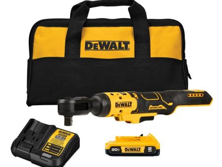 DEWALT 20V MAX Lithium-Ion Cordless 1 2 in. Ratchet Kit with 2.0Ah Battery and Charger Sale