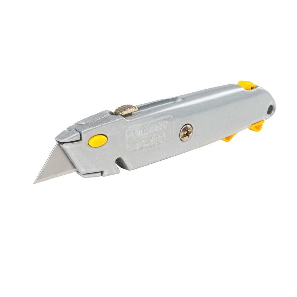 STANLEY 6-3 8 in. Quick-Change Utility Knife with Retractable Blade and Twine Cutter, Silver Sale