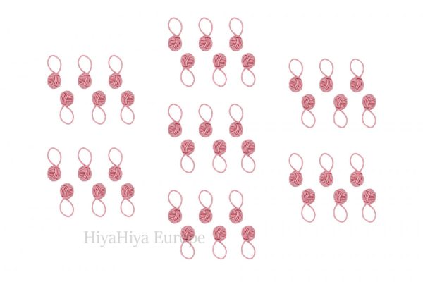 HiyaHiya Pink Yarn Ball Stitch Markers Bundle Hot on Sale