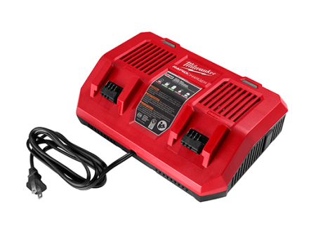 Milwaukee M18 18-Volt Lithium-Ion Dual Bay Rapid Battery Charger Supply