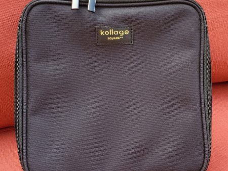 Kollage - Extra large Zippered Pouch Black For Cheap