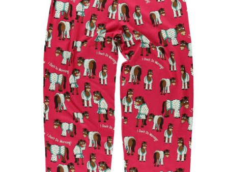 Don t Do Mornings Horse Womens Pant For Cheap