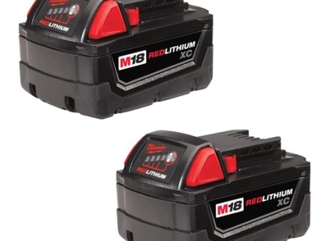 Milwaukee M18 18-Volt Lithium-Ion XC Extended Capacity Battery Pack 3.0Ah (2-Pack) Discount