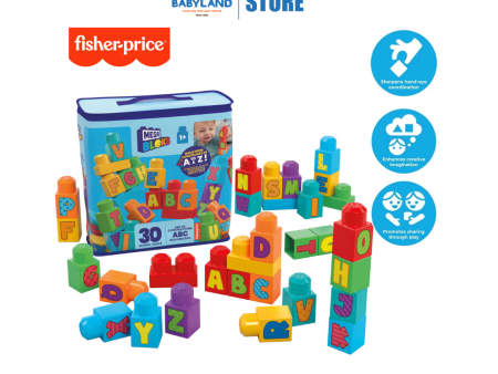 Fisher-Price Mega Bloks Value Abc Building Bag 30pcs (1y+) Online Sale