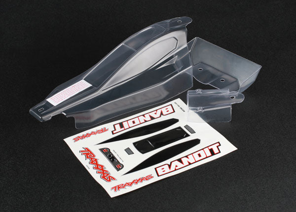 TRAXXAS BODY, BANDIT CLEAR DECAL SHEET Online now