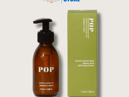 Pop Neutral Stretch Mark Oil (Rosemary & Vanilla) (115ml) For Discount