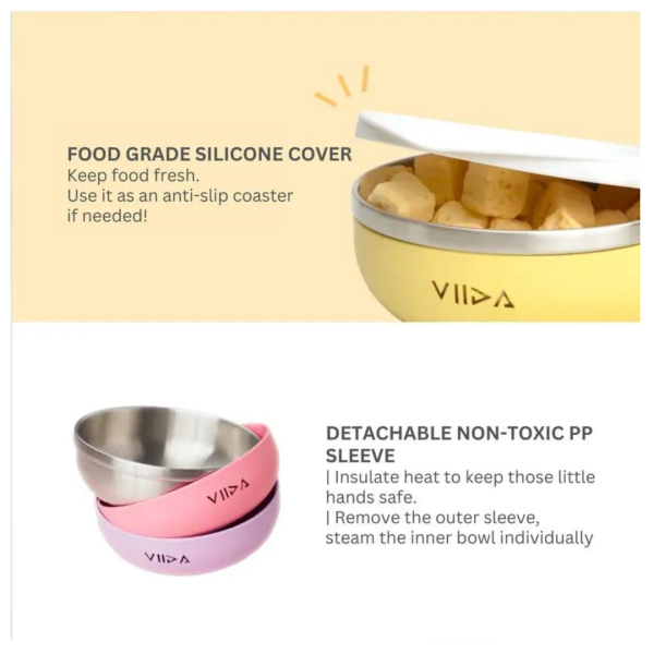 Viida Soufflé Antibacterial Stainless Steel Bowl Fashion