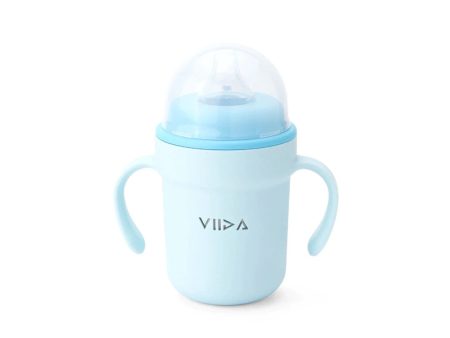 Viida Souffle Antibacterial Stainless Steel Spout Sippy Cup - Baby Blue Online now