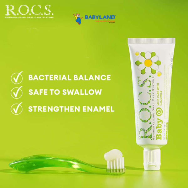 R.O.C.S Baby Toothpaste (Chamomile) 45g (0-3yrs) Online now