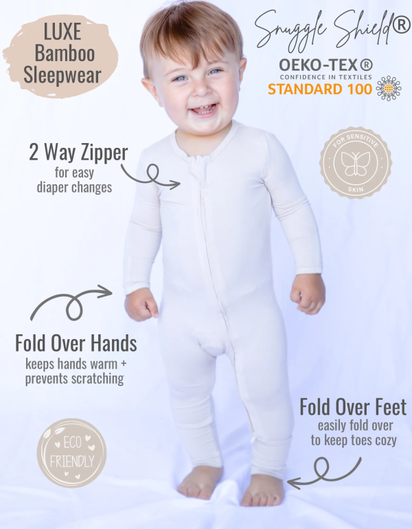 Snuggle Shield Luxe Bamboo Footless Romper Discount