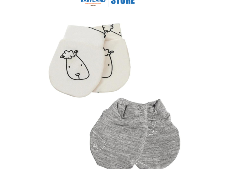 Baa Baa Sheepz Mittens Sweet Dreams Baa Baa + Grey Set 2 Pairs For Sale