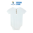 Snuggle Shield® Bamboo Short Sleeve 3 Button Onesie White (0-3M) Fashion