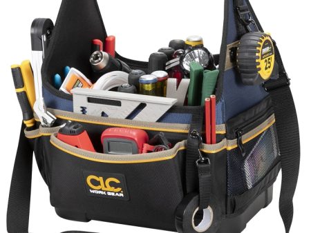 CLC Tool Works Series PB1531 Molded Base Electrical HVAC Tool Carrier, 13 in W, 20-Pocket, 1680D Ballistic Polyester Hot on Sale