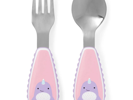 Skip Hop Zoo Utensils Fork & Spoon - Narwhal Online Hot Sale