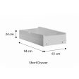 [Pre-Order] Snoozeland Jack Super Single Bed Frame with Underbed 2 Short Drawers Hot on Sale