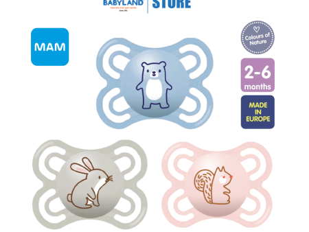 MAM Perfect Colours of Nature Pacifier (2-6M) Supply