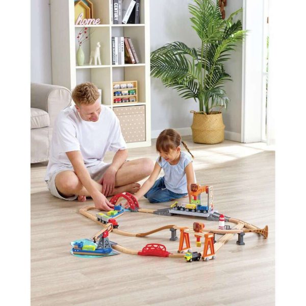 Hape 3790 Sea & Rail Cargo Transport Set (3y+) For Cheap