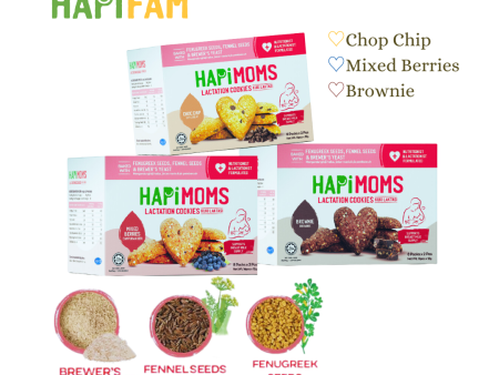 Hapimoms Lactation Cookies Milk Booster 192g (24g x 8) on Sale