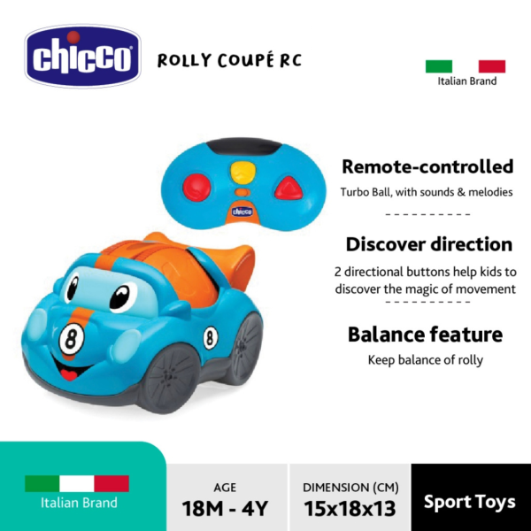 Chicco Toy Rolling Wheels - Rolling RC (18m-4yrs) Supply