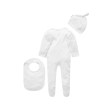 Purebaby Organic 3 Pcs Set Pale Pink Spot - Newborn Sale