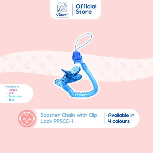 Pureen Premium Soother Chain With Clip Lock Discount