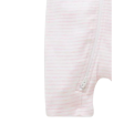 Purebaby Organic Short Leg Zip Growsuit - Pale Pink Melange Stripe Supply