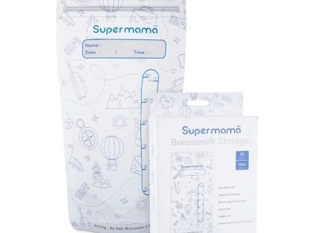 SuperMama Breastmilk Storage Bags 10oz Supply