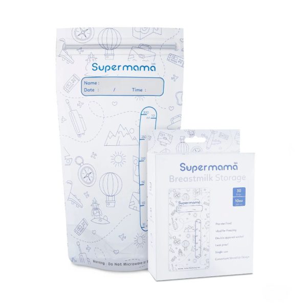 SuperMama Breastmilk Storage Bags 10oz Supply