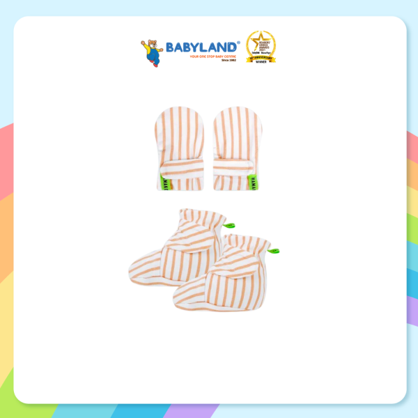 Hamako Mitten And Booties - Striped Solar (All Size) on Sale