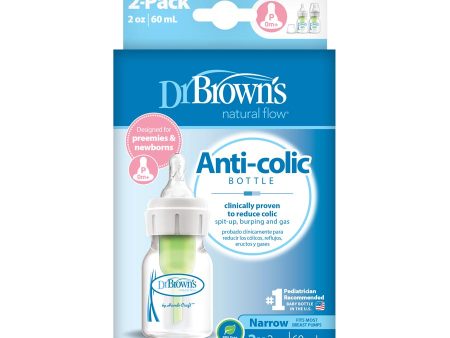 Dr Brown s Narrow Neck Preemie Bottles 0m+ 2x60ml Hot on Sale