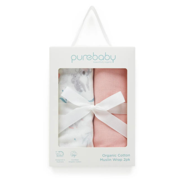 Purebaby Organic Blossom Friends Muslin Wrap Gift Pack Online Hot Sale