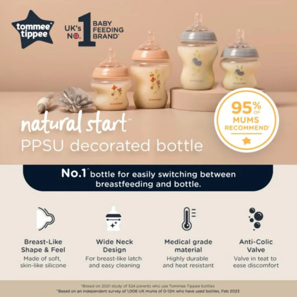 Tommee Tippee Natural Start PPSU Bottle 150ml (Snail) Sale