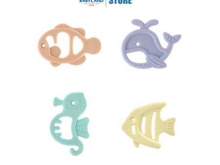 Richell Silicone Teether - 3m+ (Whale  Clownfish  Seahorse  Angelfish) on Sale