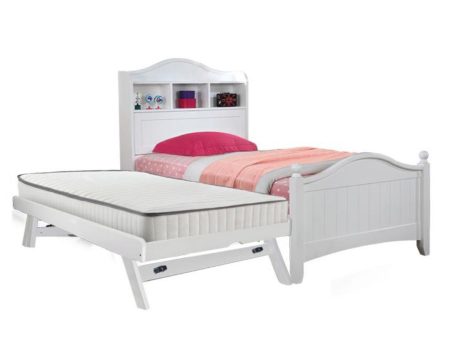 [Pre-Order] Snoozeland Daisy Bedframe with Pull Out Single Raising Bed For Discount