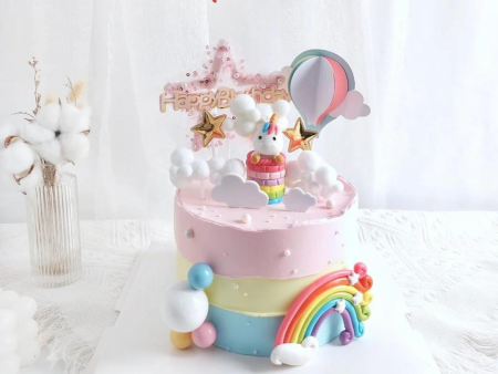 [PRE-ORDER] Yippii Unicorn Star Cake 6 Inch (With Toy) Sale