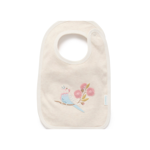 Purebaby Organic Aviary Garden Zip Growsuit & Reversible Bib Discount