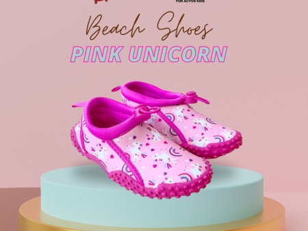 Cheekaaboo Toddler s Aqua Beach Shoes - Pink Unicorn Online Sale