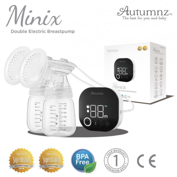 Autumnz Minix Double Electric Breast Pump - Black For Sale