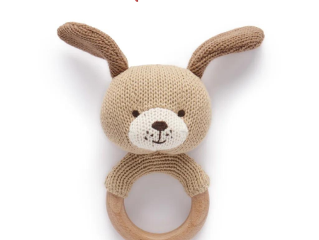 Purebaby - Organic Knitted Dog Rattle (0m+) Online