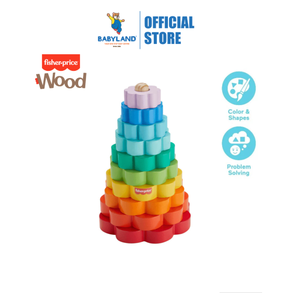 Fisher-Price Wooden Ring Stacker (18m+) Discount