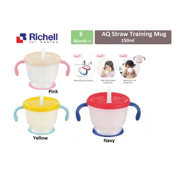 Richell AQ Straw Training Mug 150ml Cheap