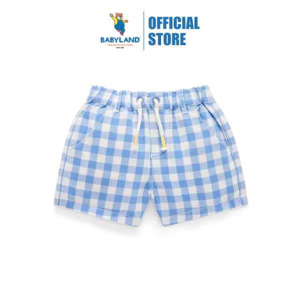 Purebaby Organic Kids Ocean Gingham Shorts For Cheap