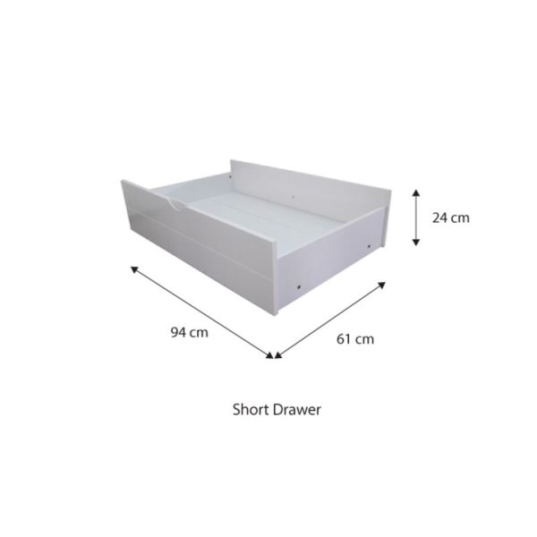 [Pre-Order] Snoozeland Daisy Bedframe with Underbed 2 Short Drawers Discount