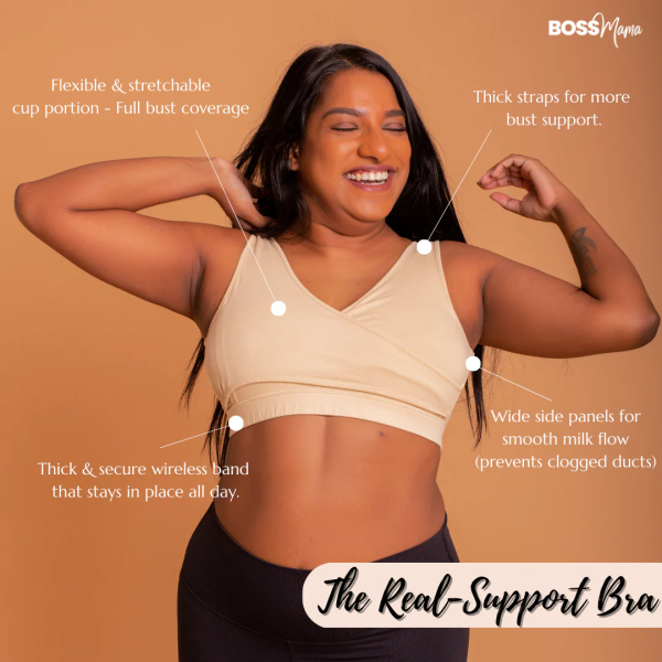 Boss Mama Real-Support Bra (Black) Fashion