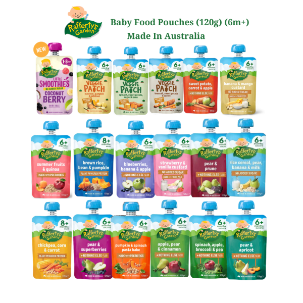 Rafferty s Garden Baby Food Pouches 120g 6m+ 8m+ Made In Australia Fashion